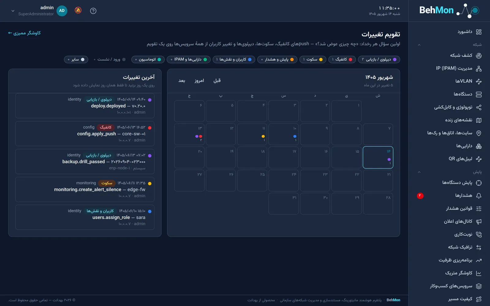 چه چیزی تغییر کرد؟