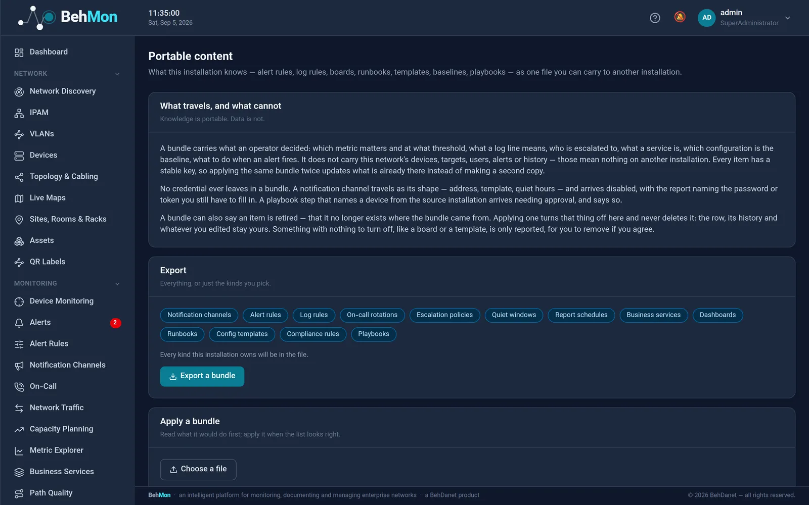 Portable content: the import dry run, item by item